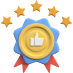 Icone de selo de qualidade